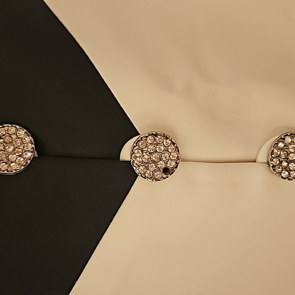 ALEX EVENINGS black and white jacket with crystal buttons, size 8 - Picture 3 of 5